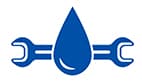 icon with water drop and wrench